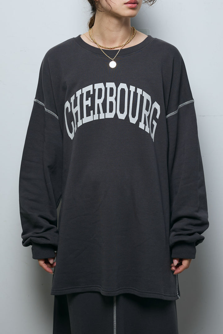 配色ラグランルーズスウェット