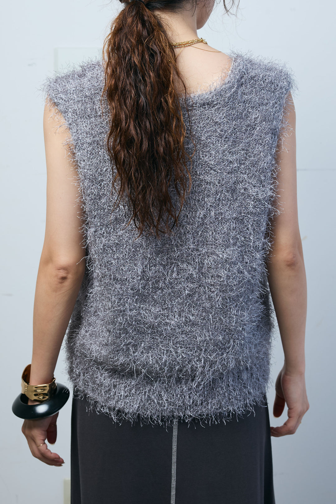 [予約/SET]ダンスフェザーベスト+スリットスウェットロングSK(2set)