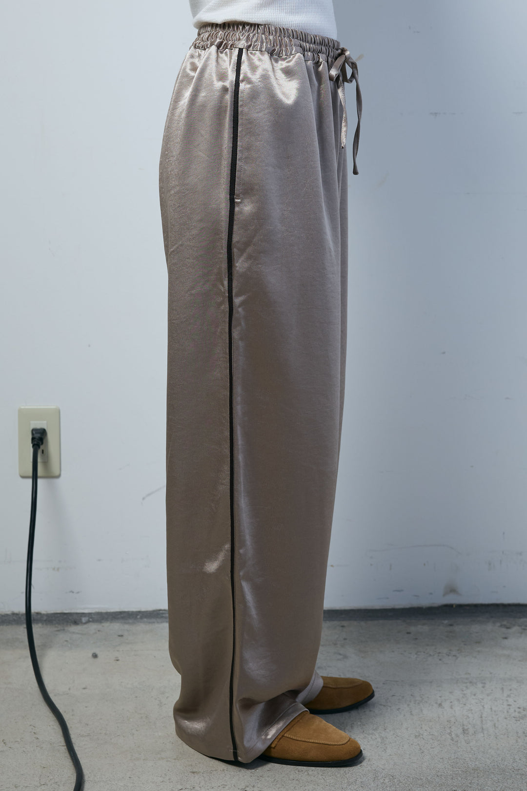 [予約/SET]ハンドニットロービングベスト+サテンサイドラインパンツ(2set)