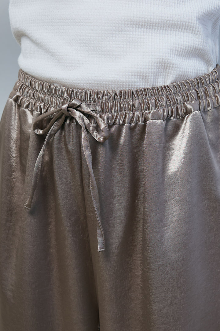 [予約]サテンサイドラインパンツ