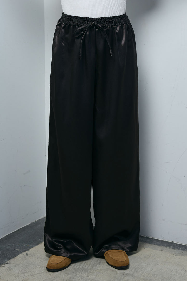 [予約]サテンサイドラインパンツ