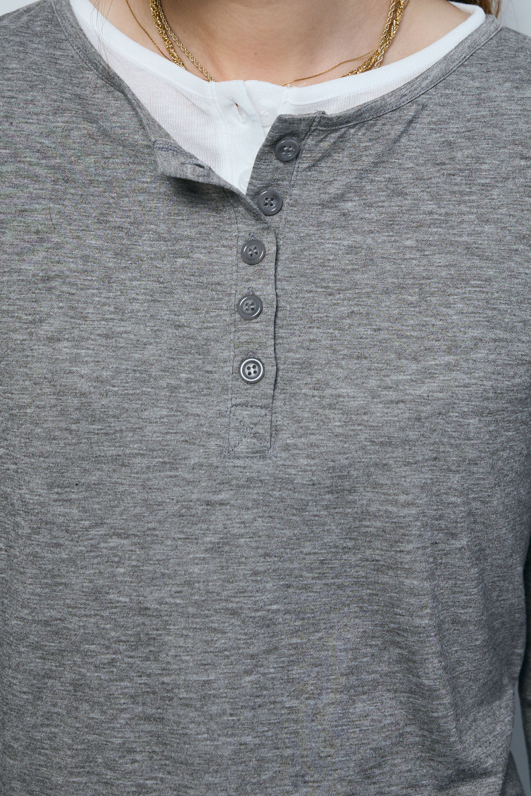 [予約/SET]サテンミリタリーシャツJK+レイヤードヘンリーネックプルオーバー+ボックスデニム膝丈SK(3set)