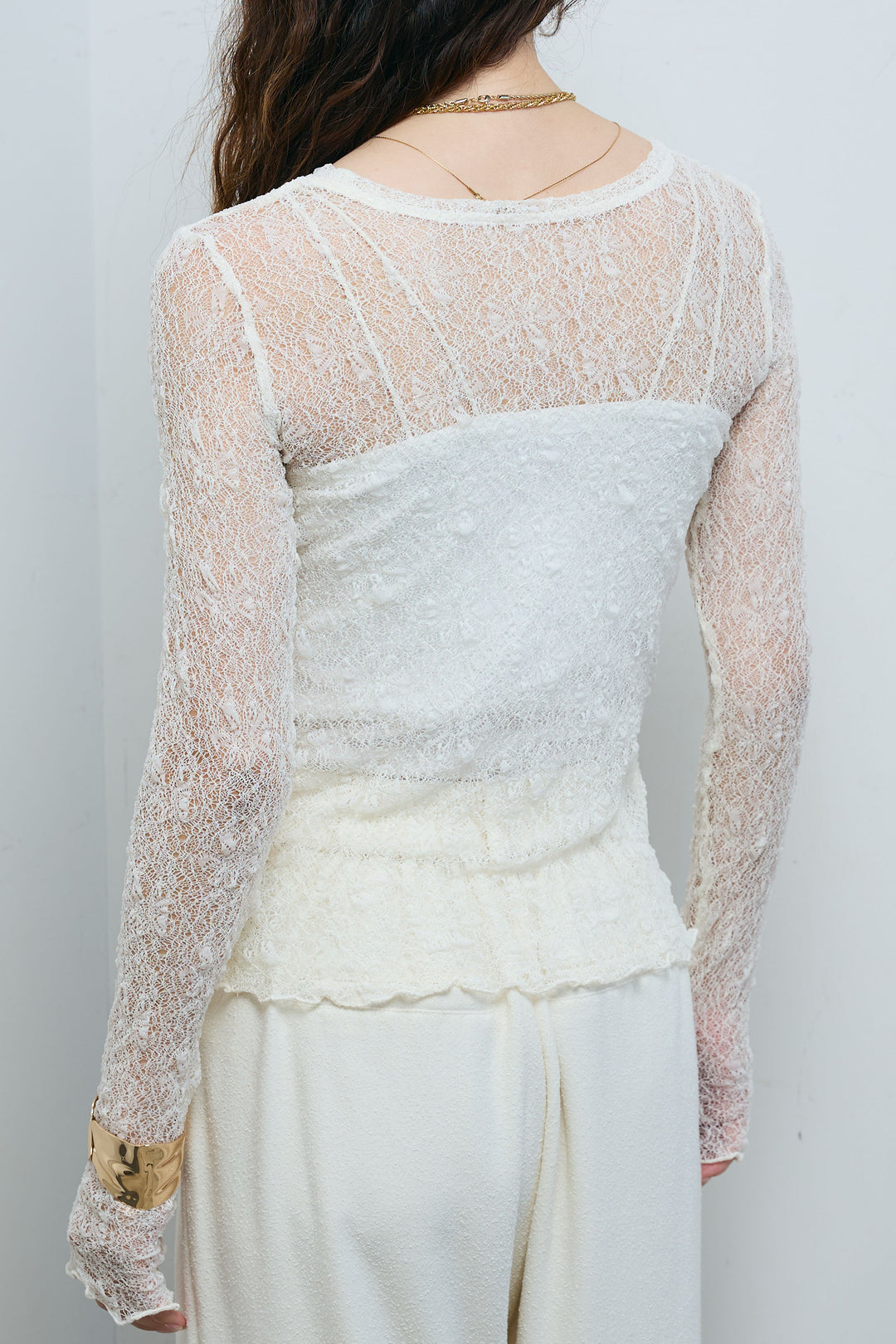 [予約/SET]シアーベロアティアードカーディガン+シアーレーストップス+ミックスカルゼサイドタックコクーンPT(3set)