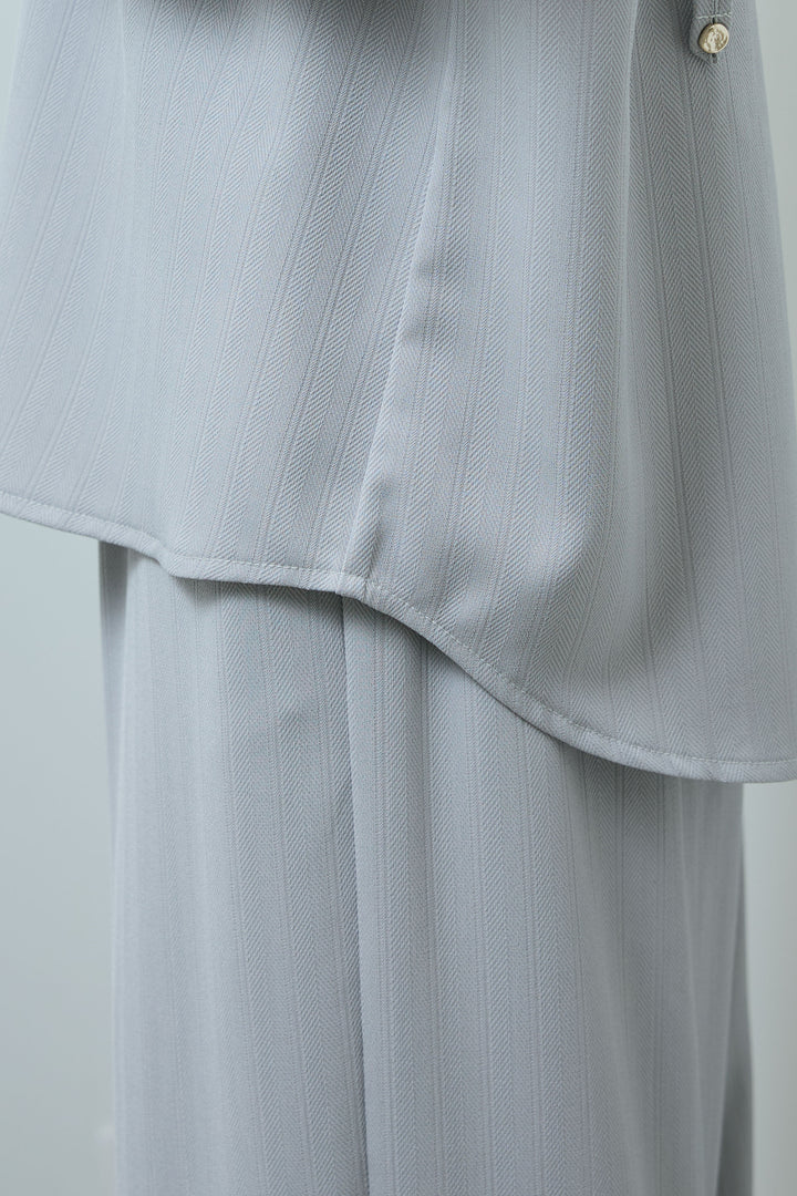 ミニヘリンボーンベルト付きシャツ