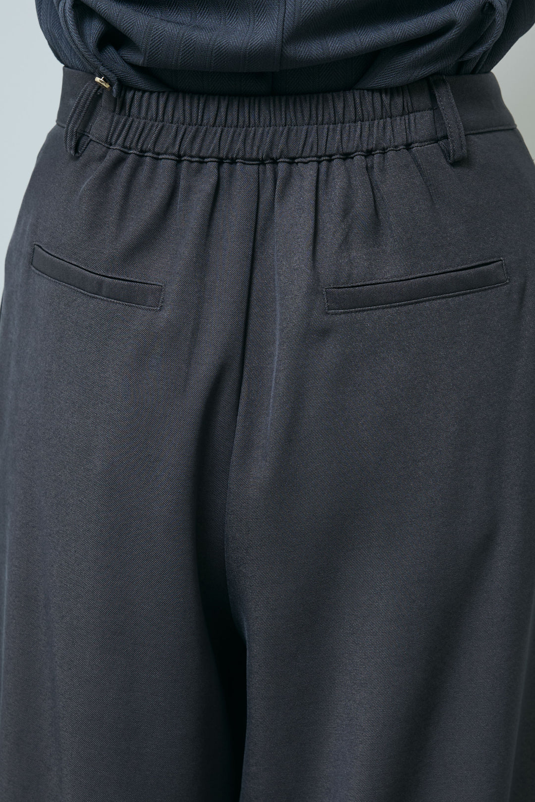 [予約/SET]ミックスシャギー襟付きカーデ+タックラップワイドPT(2set)