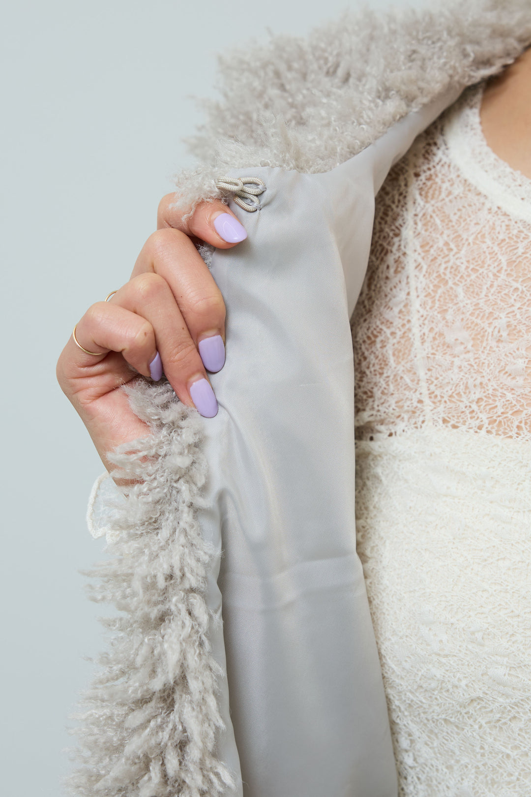 [予約/SET]プードルファーベスト+細畝コーデュロイカーブパンツ(2set)