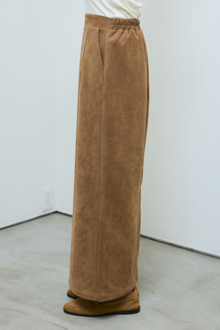 [予約/SET]フェイクスウェードシャツJK+フェイクスウェードペンシルSK(2set)