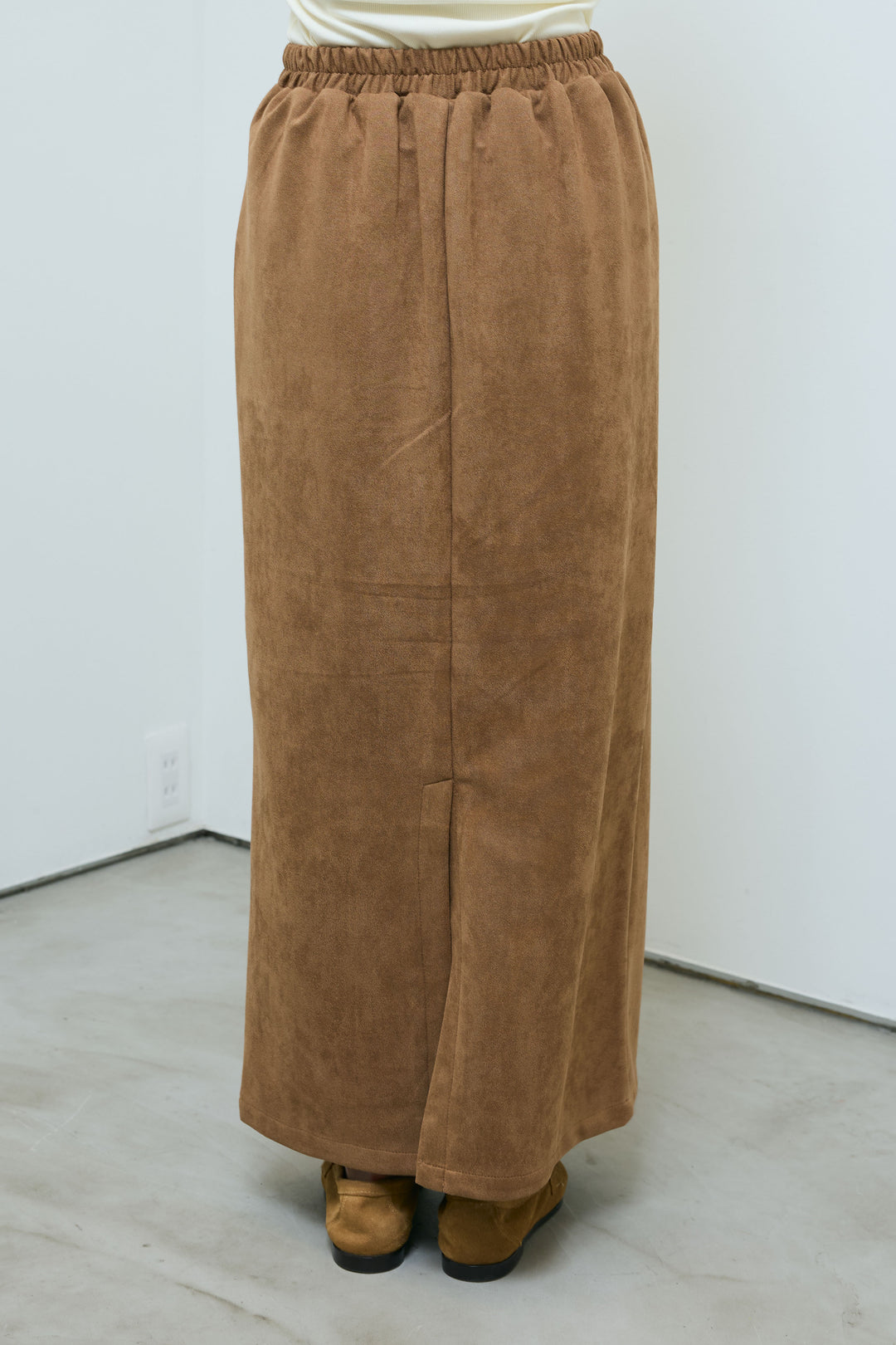 [予約/SET]フェイクスウェードシャツJK+フェイクスウェードペンシルSK(2set)