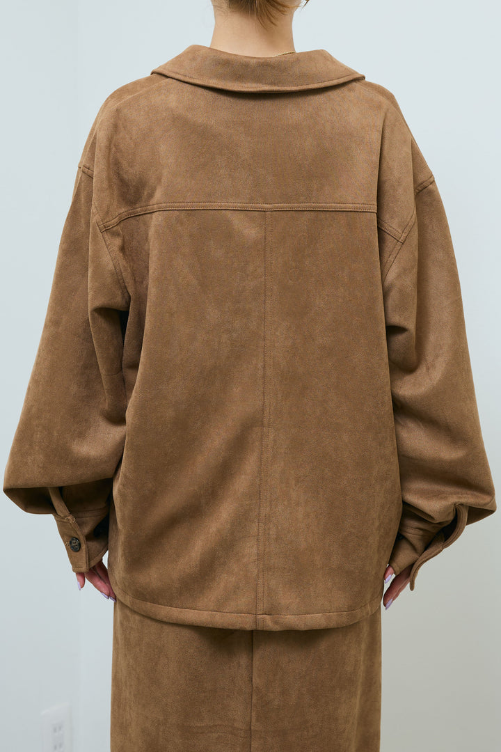 [予約]フェイクスウェードシャツJK