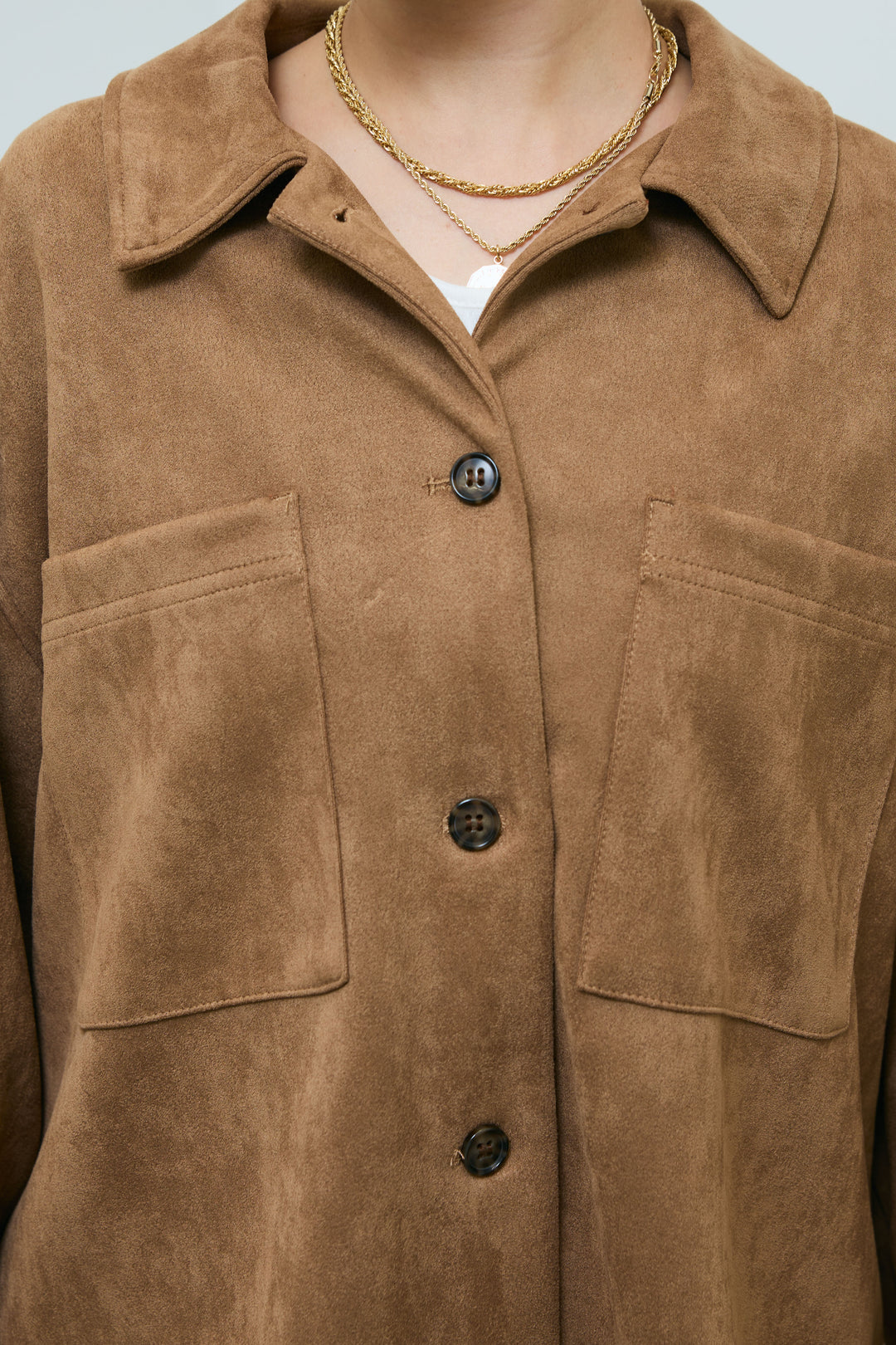 [予約]フェイクスウェードシャツJK