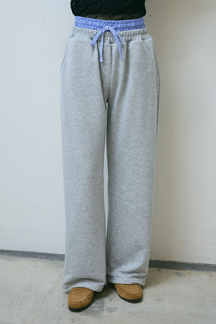 [予約]裏毛ドッキングパンツ