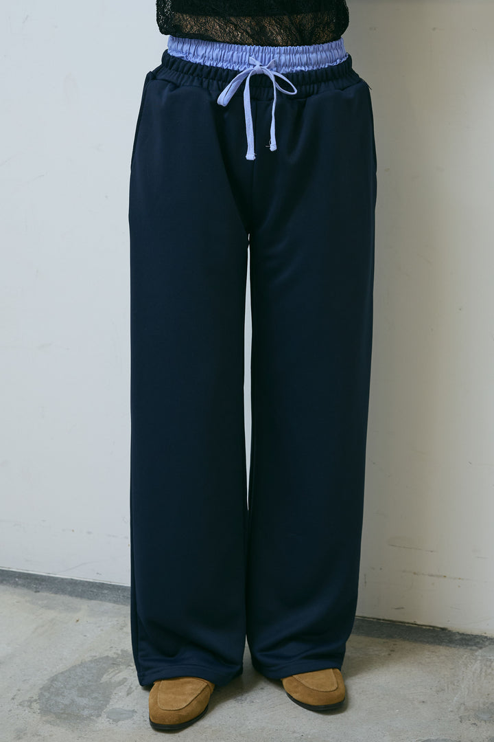 [予約]裏毛ドッキングパンツ