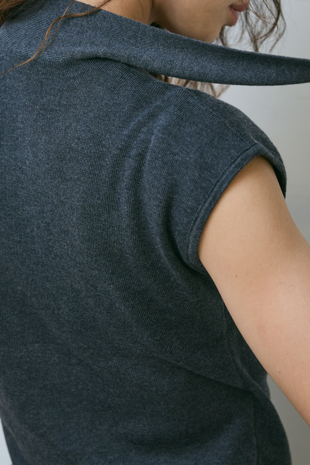 [予約/SET]フェイクスウェードブルゾン+タイつきVネックニットPO+サイドポケットカーブフォルムパンツ(3set)