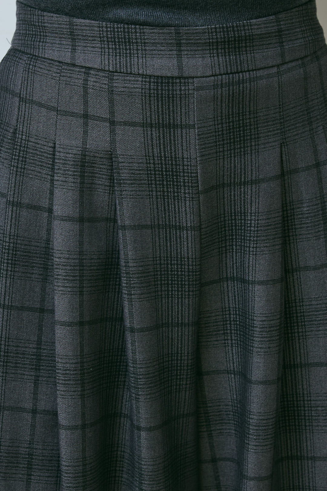 [予約]チェックワイドタックパンツ