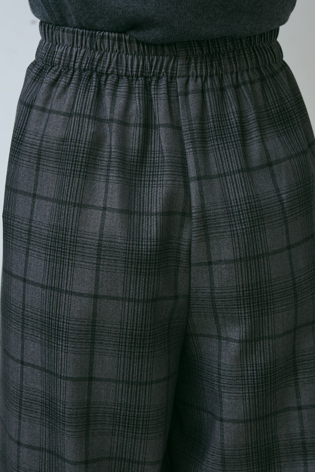 [予約]チェックワイドタックパンツ