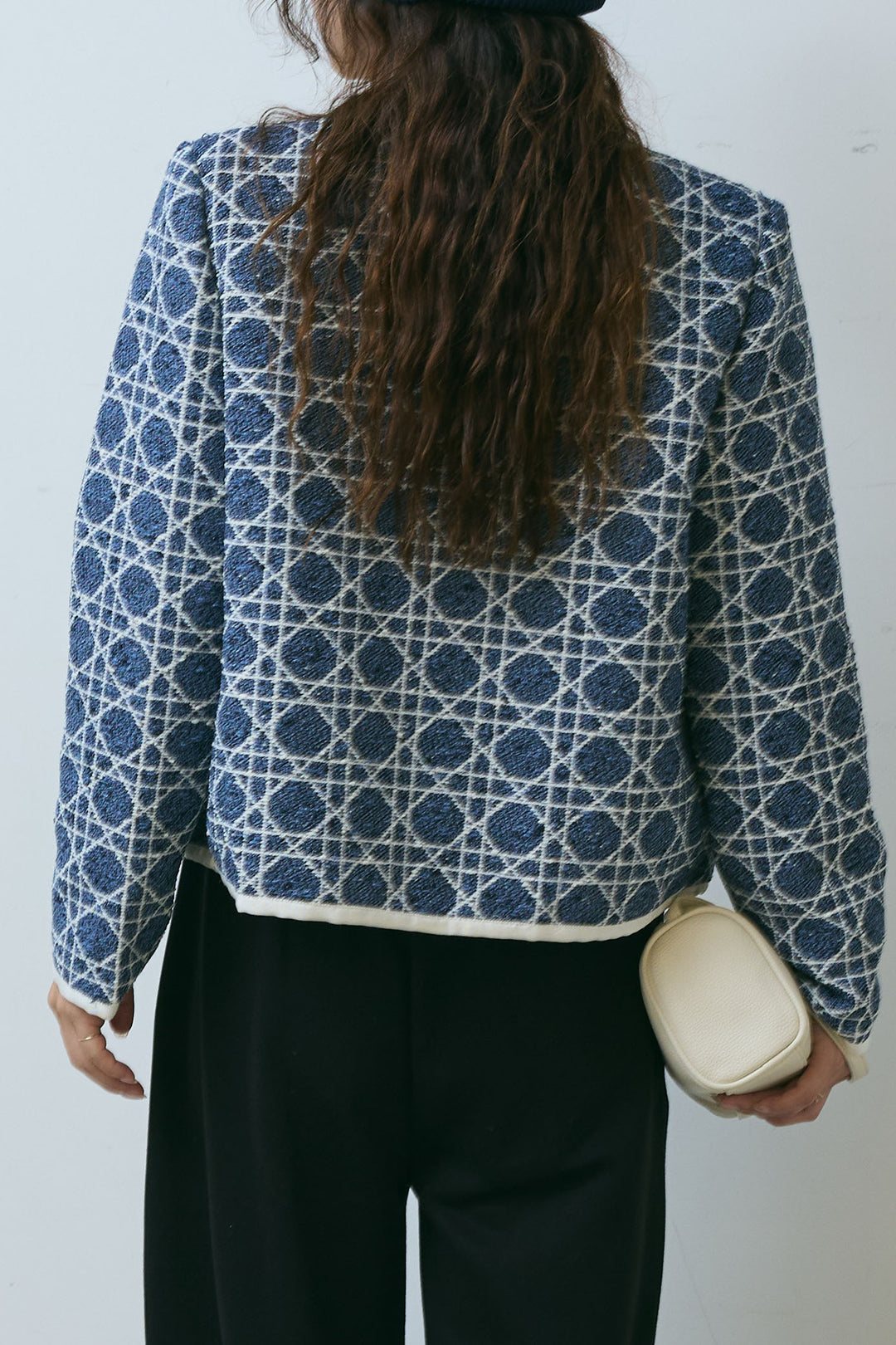 [予約/SET]パイピングジャガードJK+ピグメントロゴショート丈T+裏毛カーブラインワイドパンツ(3set)