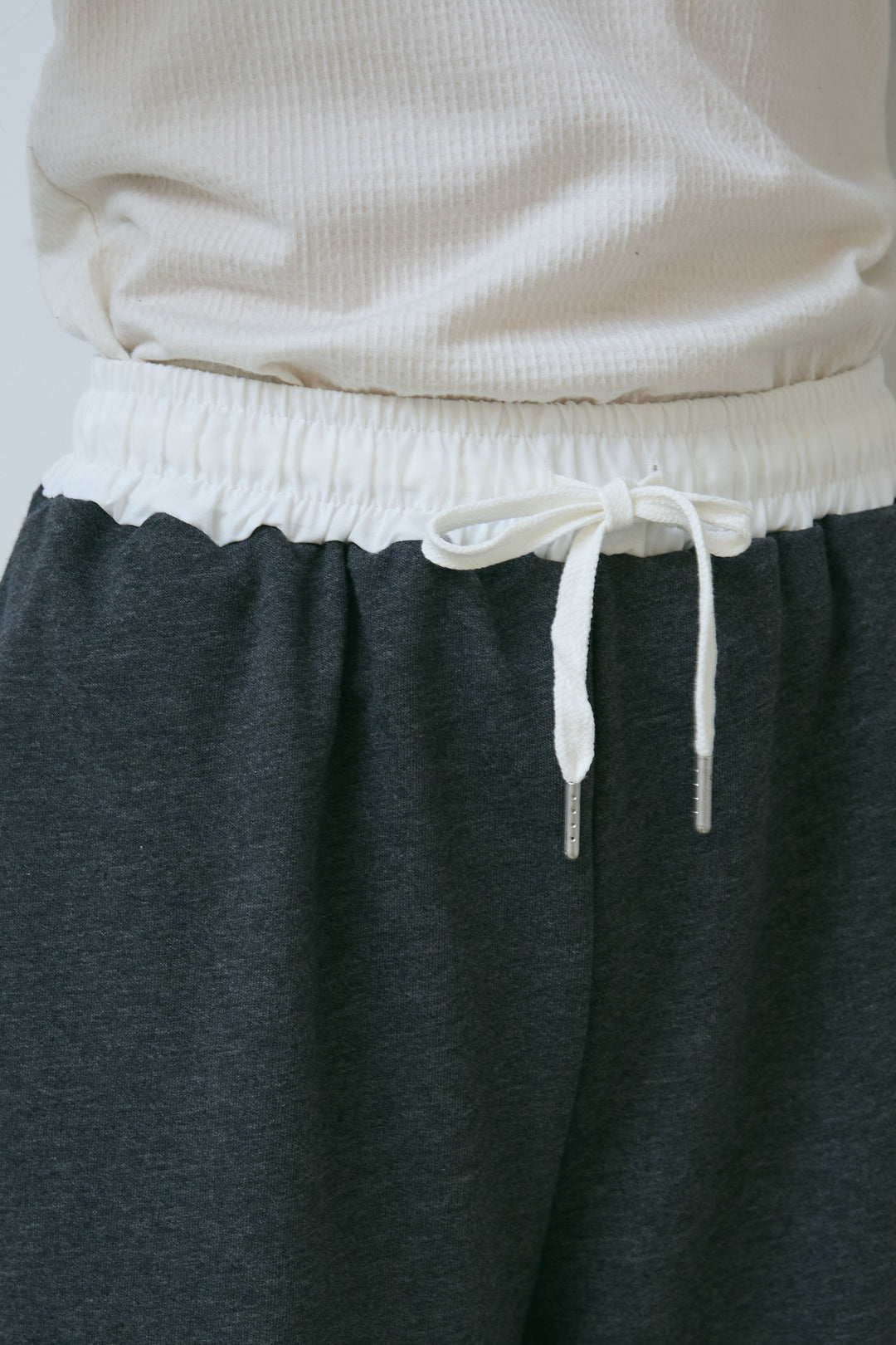 [予約]裏毛カーブラインワイドパンツ