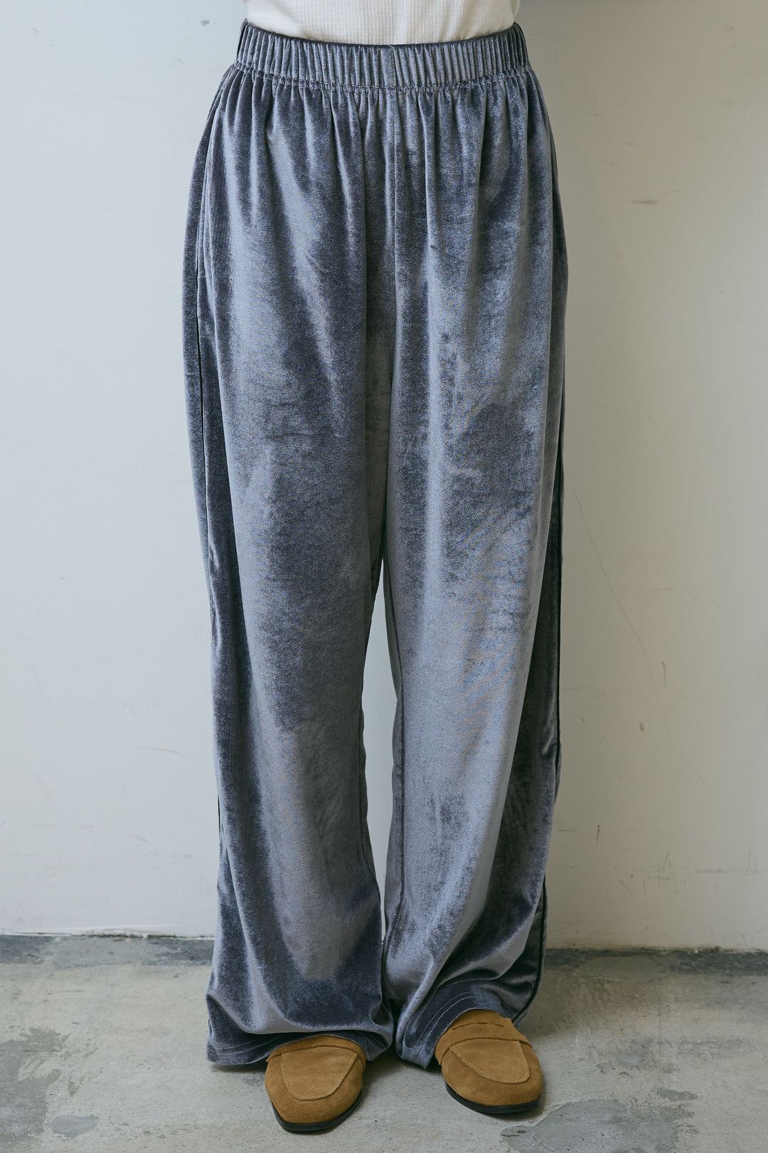 [予約/SET]ダンスフェザーベスト+ベロアサイドラインパンツ(2set)