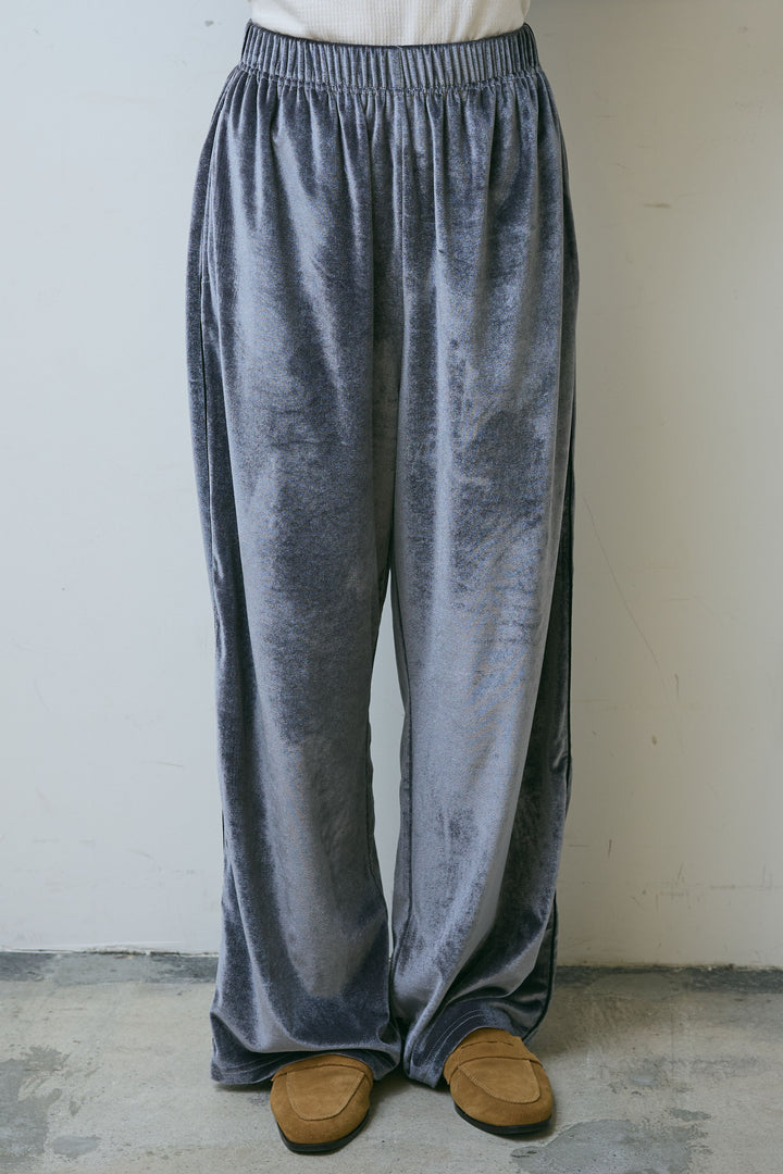 [予約]ベロアサイドラインパンツ