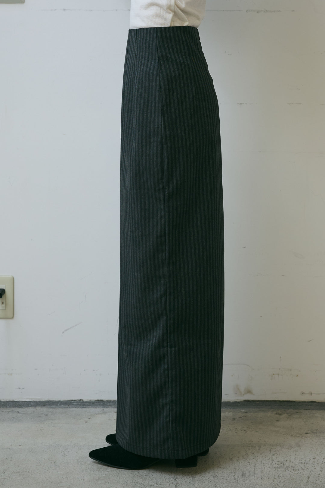 [予約]アソートストライプバックスリットスカート