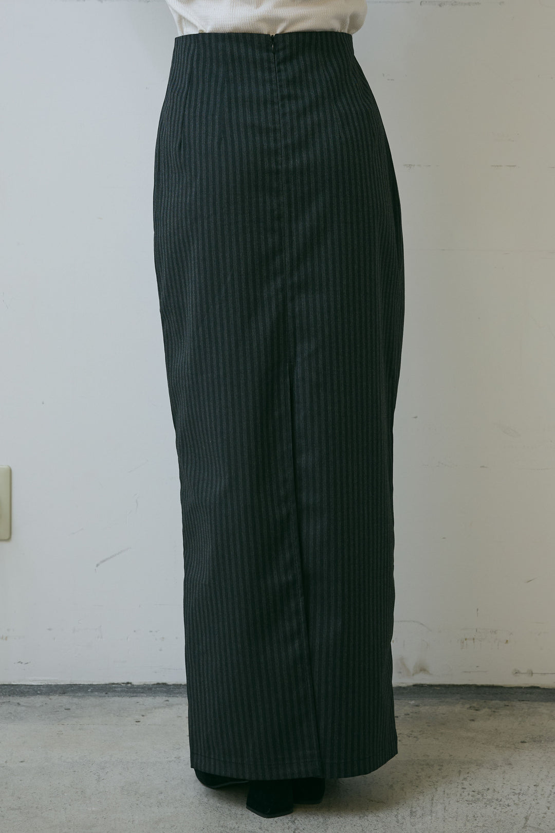 [予約]アソートストライプバックスリットスカート