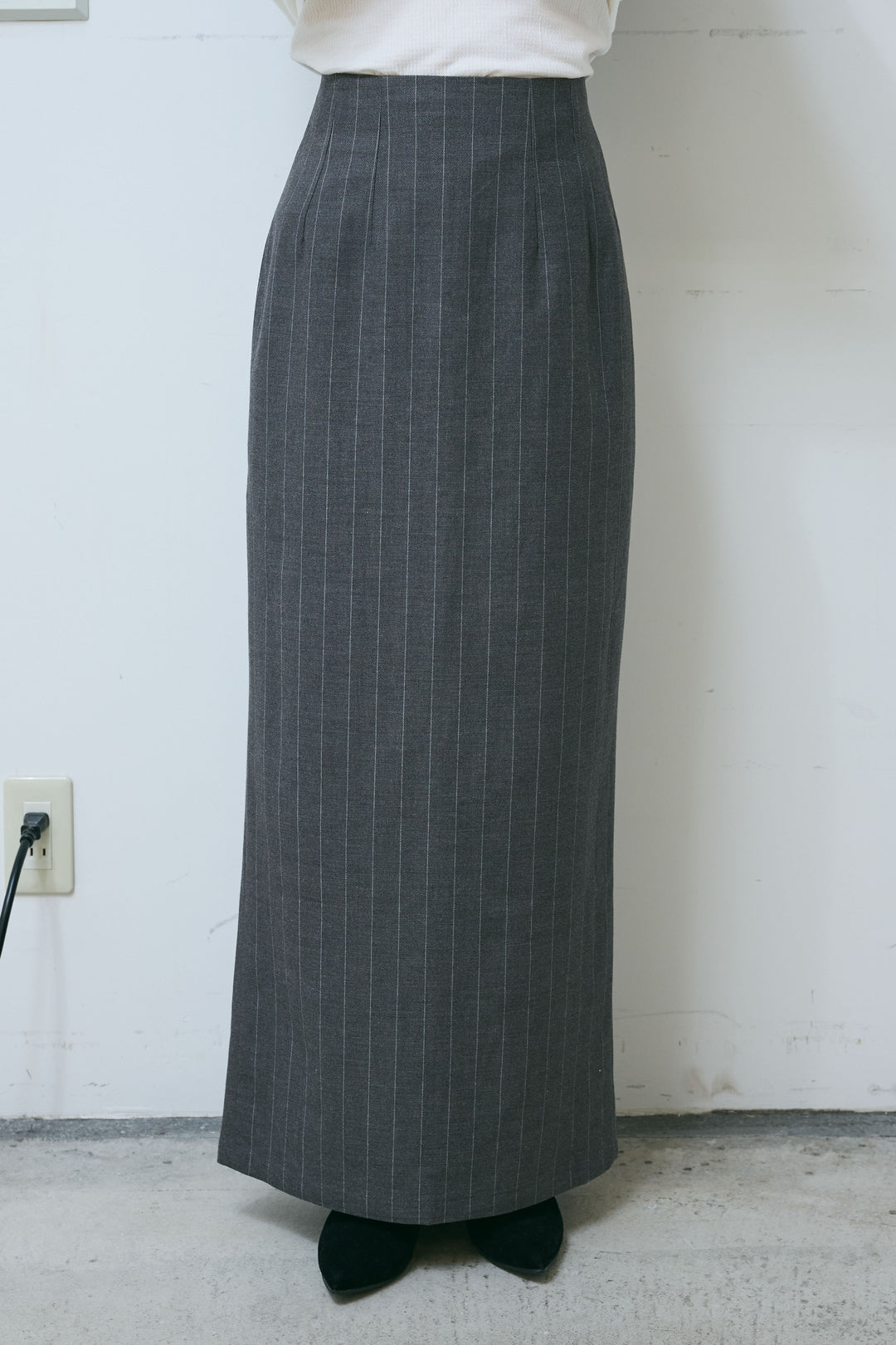 [予約]アソートストライプバックスリットスカート