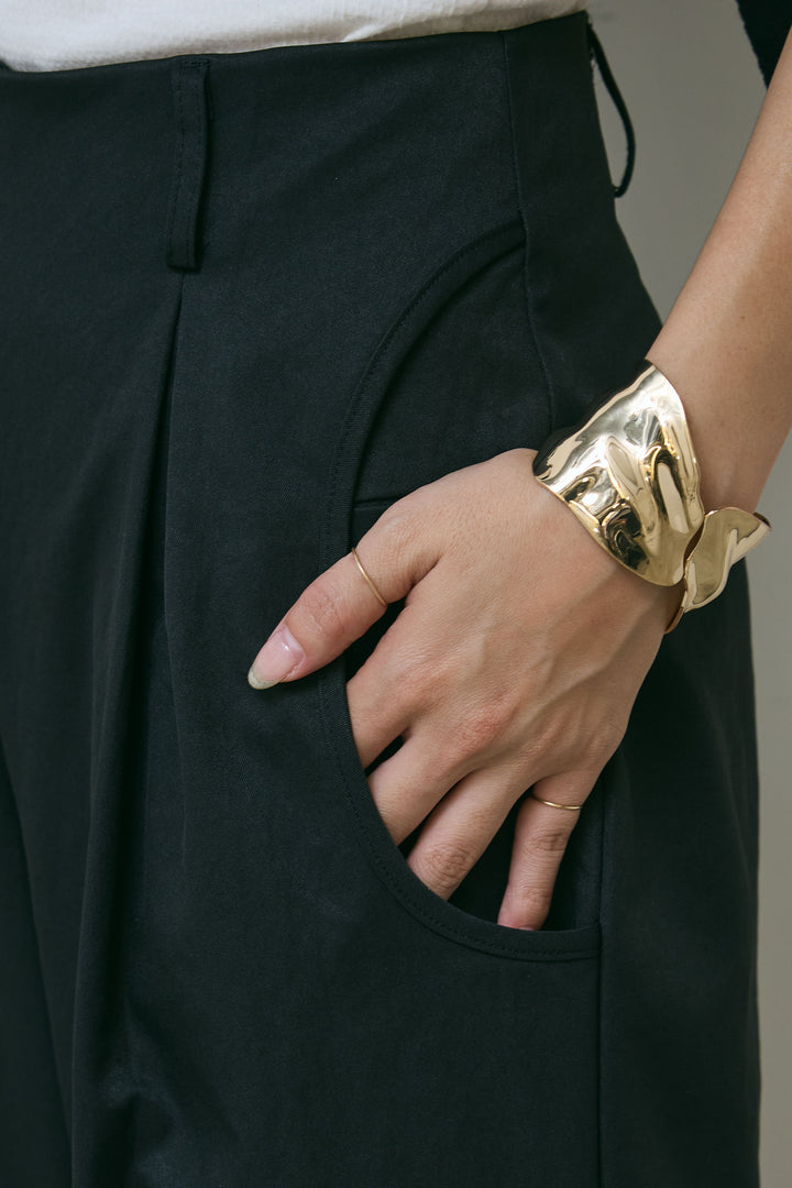 [予約/SET]フェイクスウェードブルゾン+タイつきVネックニットPO+サイドポケットカーブフォルムパンツ(3set)