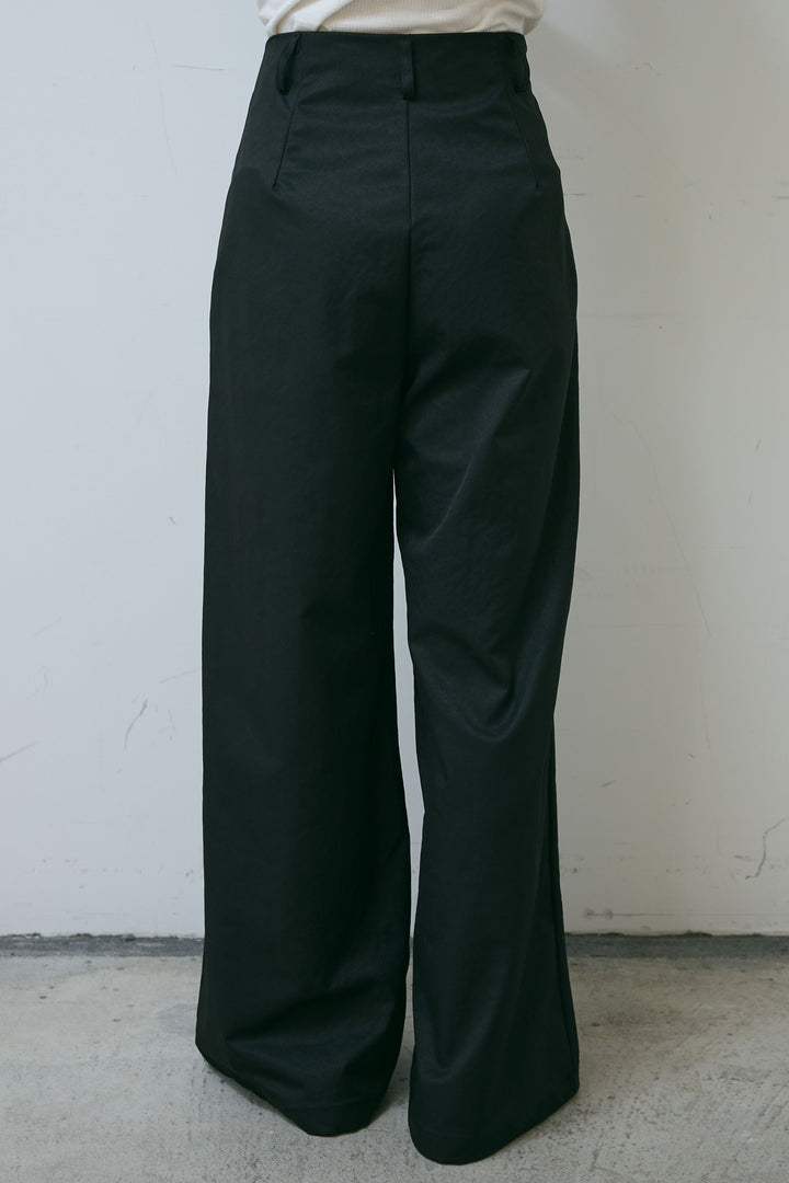 [予約/SET]タイつきVネックニットPO+サイドポケットカーブフォルムパンツ(2set)