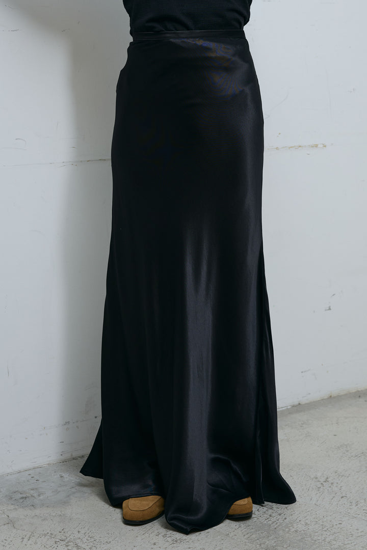 [予約/SET]ハンドニットロービングベスト+サテンナロースカート(2set)