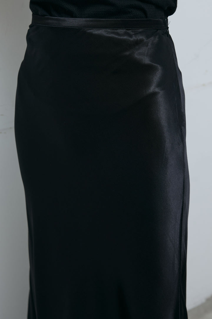 [予約/SET]ハンドニットロービングベスト+サテンナロースカート(2set)