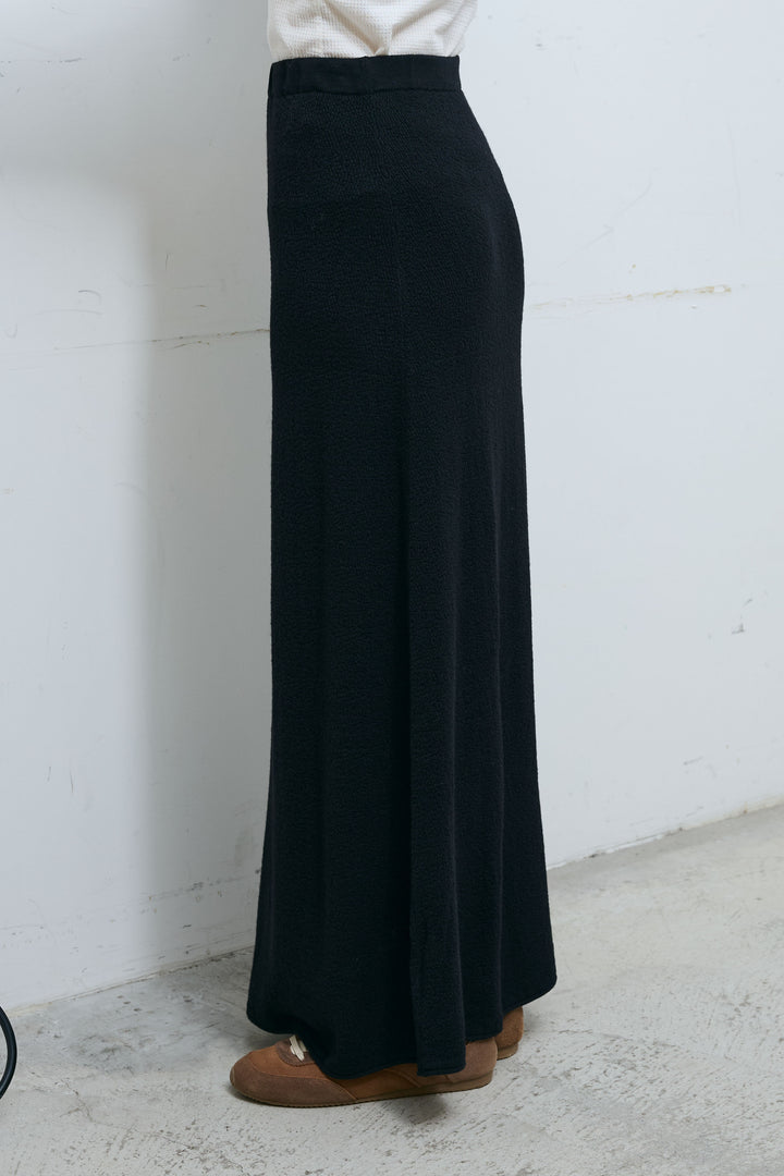 [予約/SET]ライン編みニットラップ+ニットマキシスカート(2set)