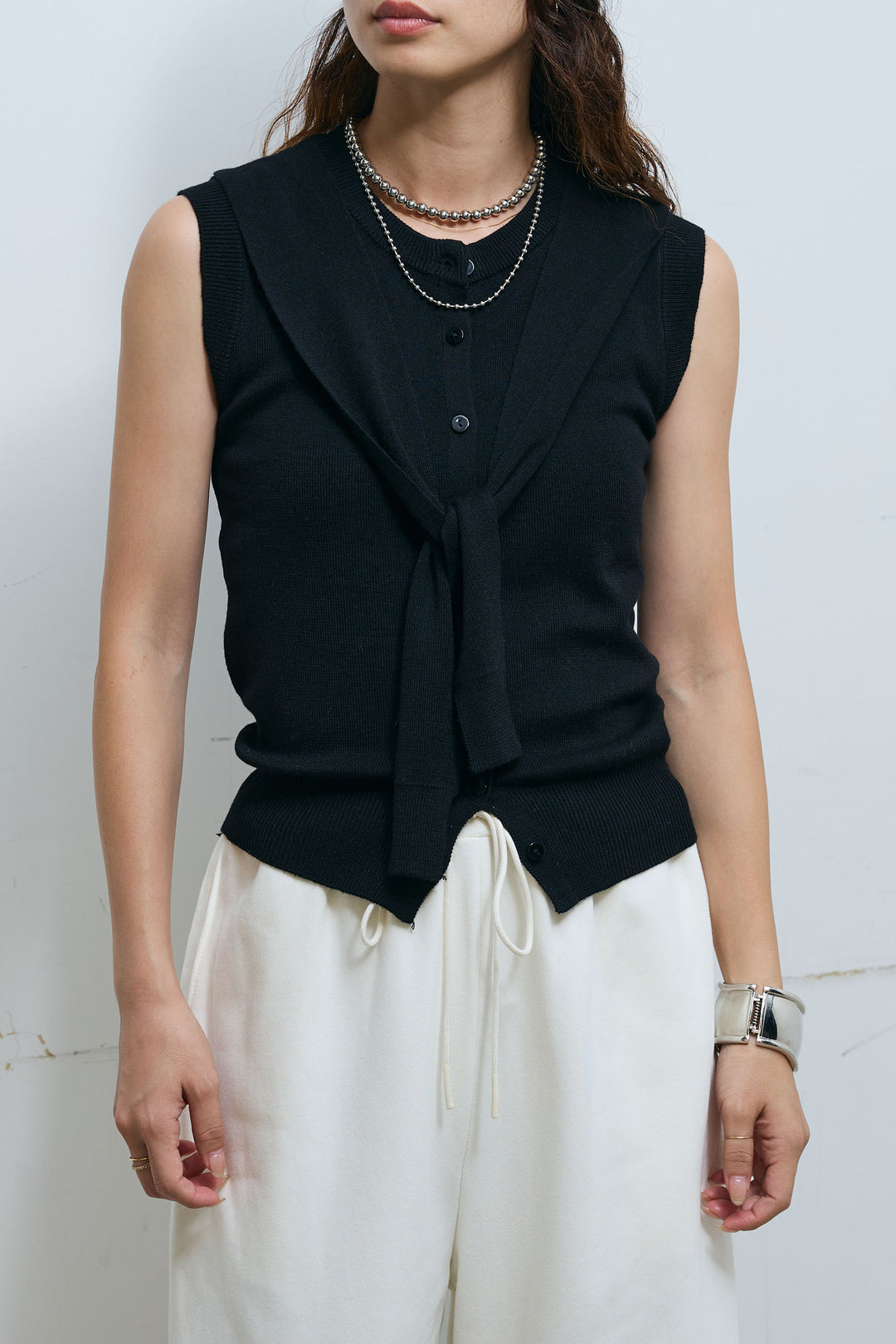 [予約]ドッキングスリーブニットTOPS