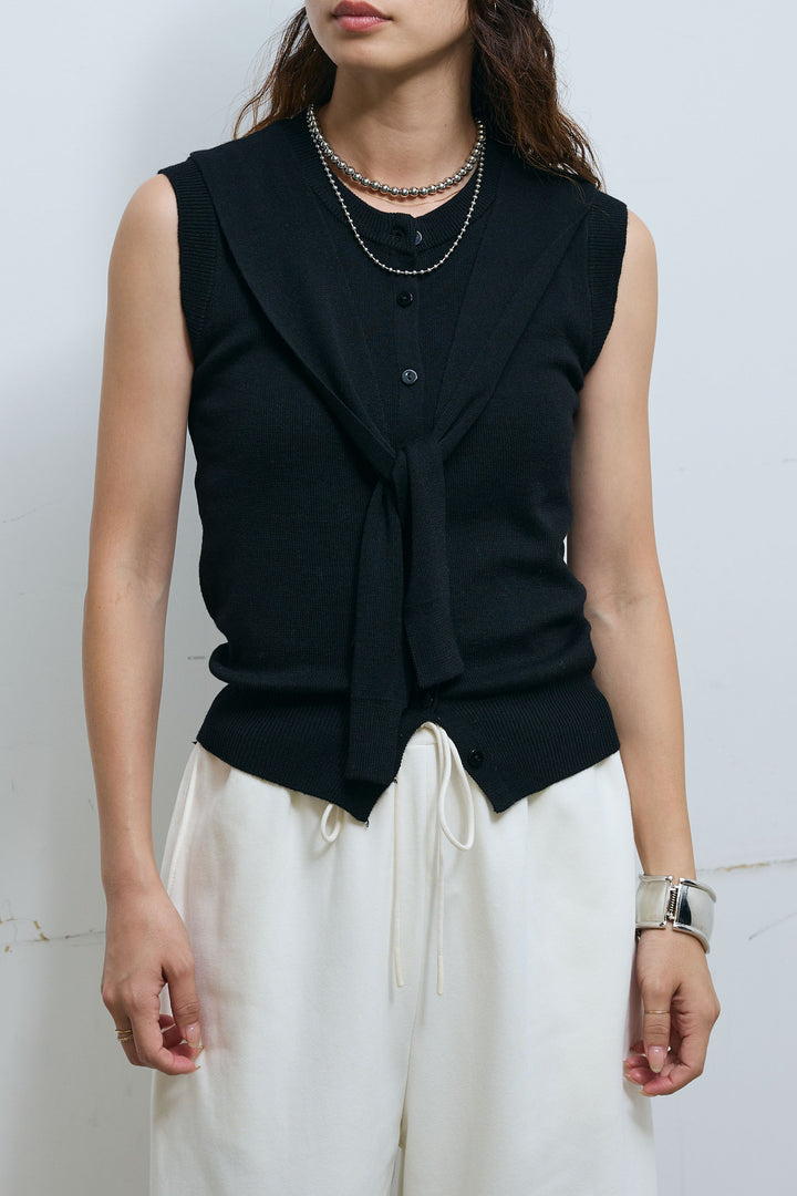 [予約]ドッキングスリーブニットTOPS