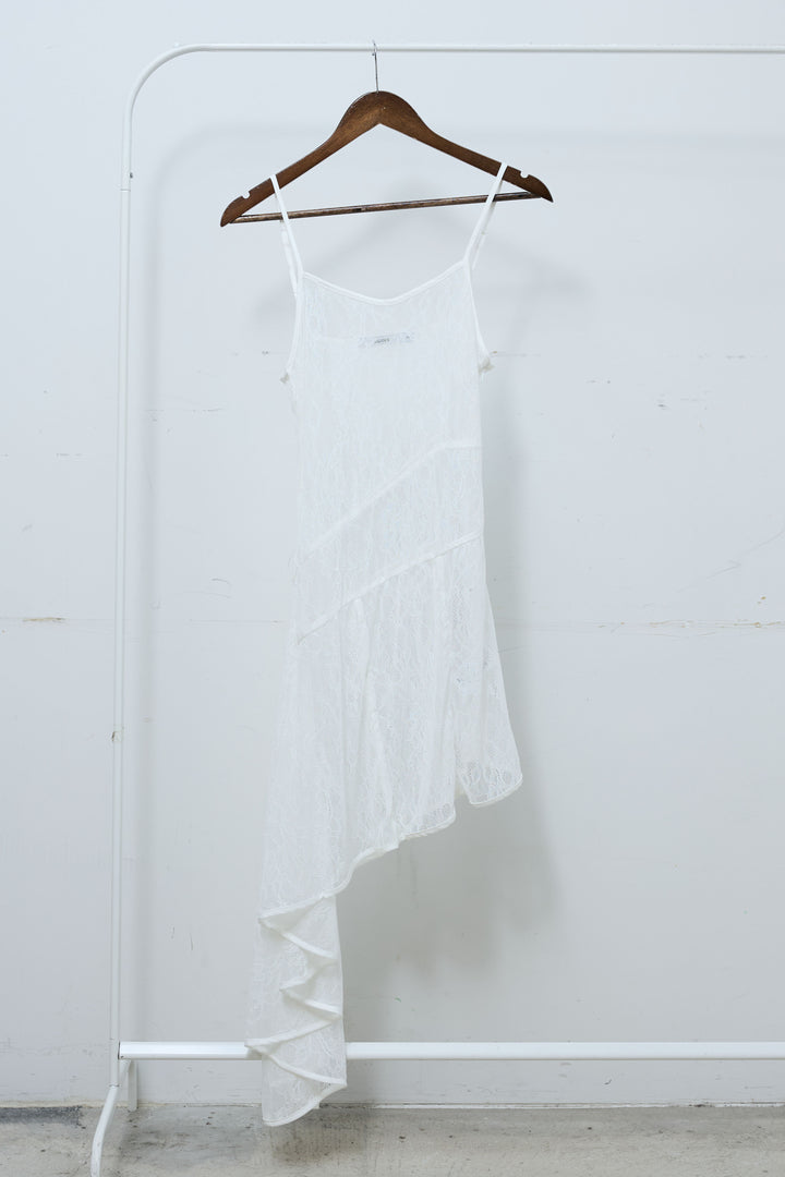 [予約/SET]エポーレット付きスウェードライクブルゾン+レースアシメトリーワンピース+ニットトレンカ(3set)