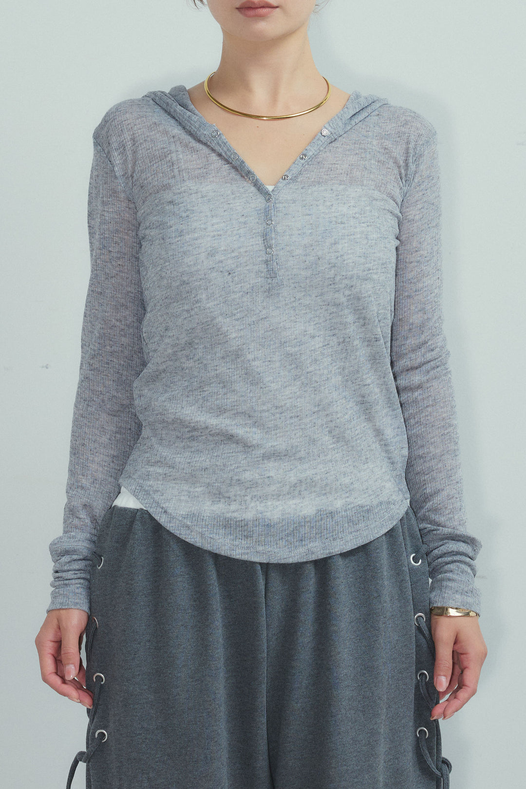 [予約/SET]ヘザーツイルダブルジャケット+シアーフーディ(2set)