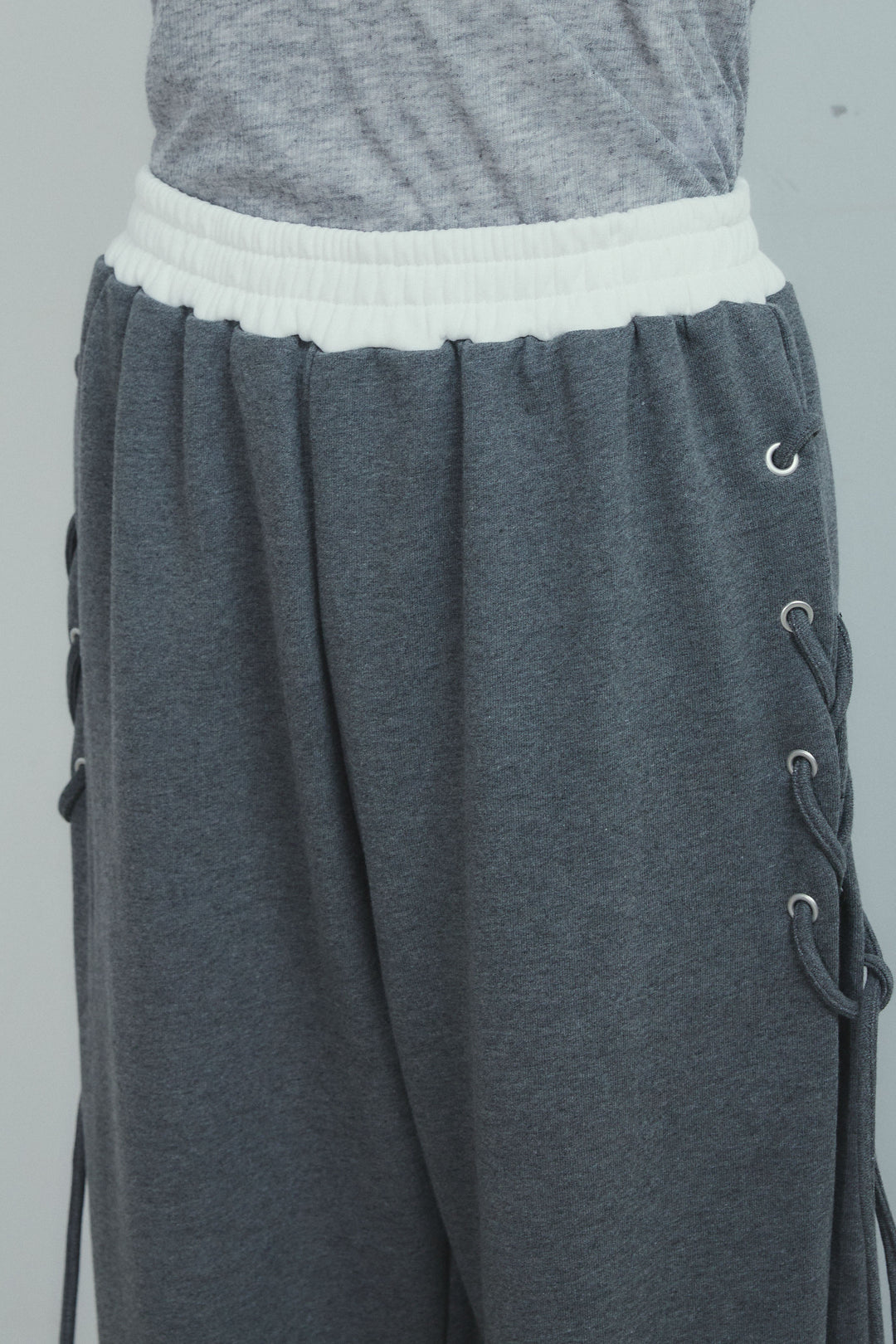 [予約]サイドレースアップスウェットパンツ