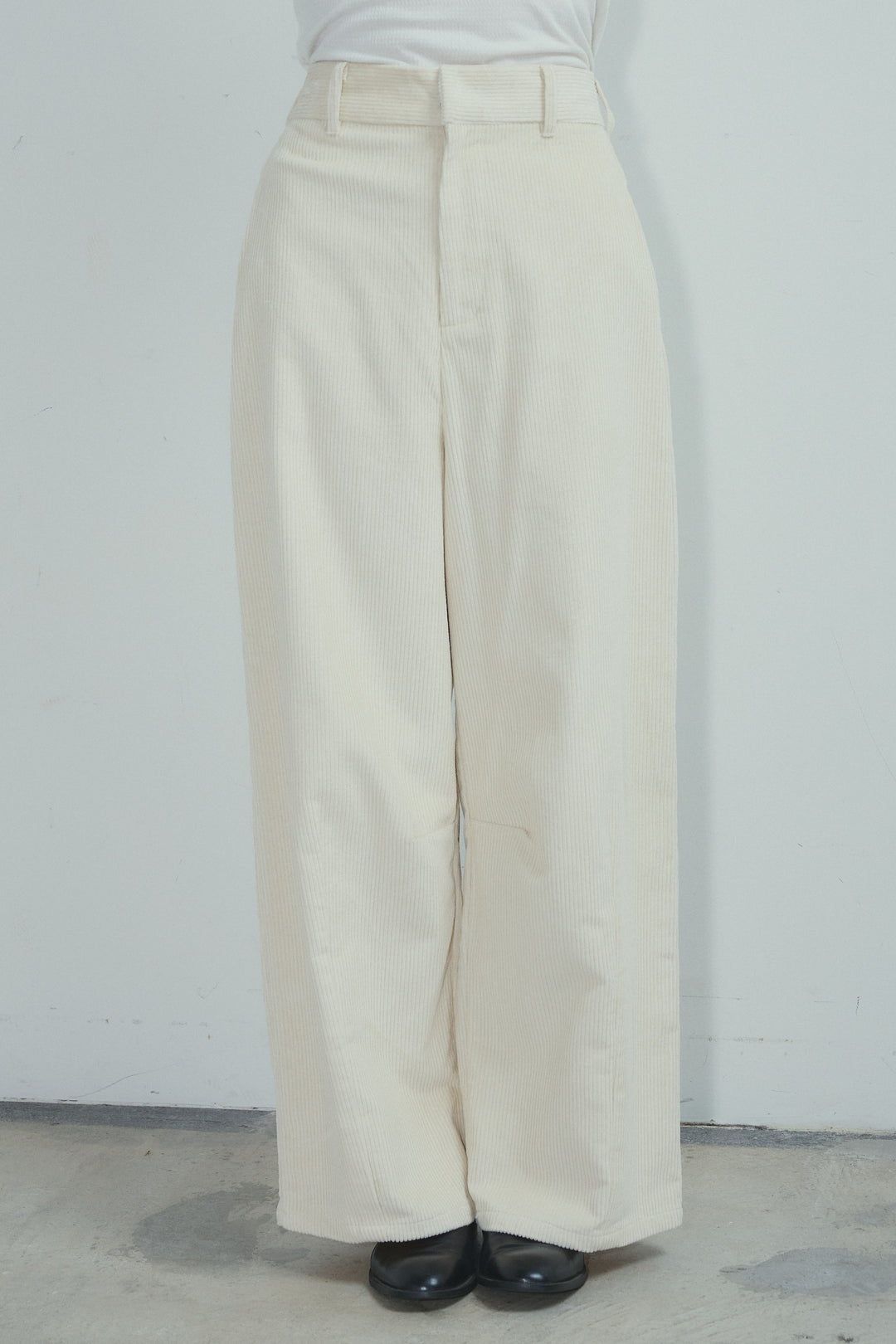 [予約/SET]プードルファーベスト+シアーレーストップス+細畝コーデュロイカーブパンツ(3set)