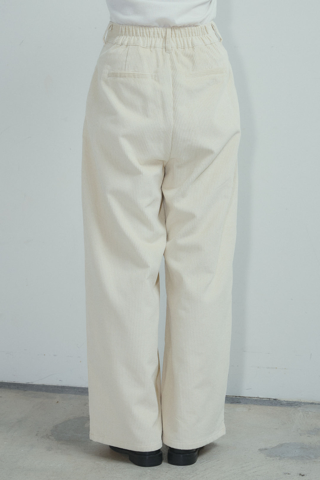 [予約/SET]プードルファーベスト+細畝コーデュロイカーブパンツ(2set)