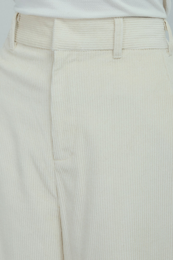 [予約/SET]プードルファーベスト+細畝コーデュロイカーブパンツ(2set)