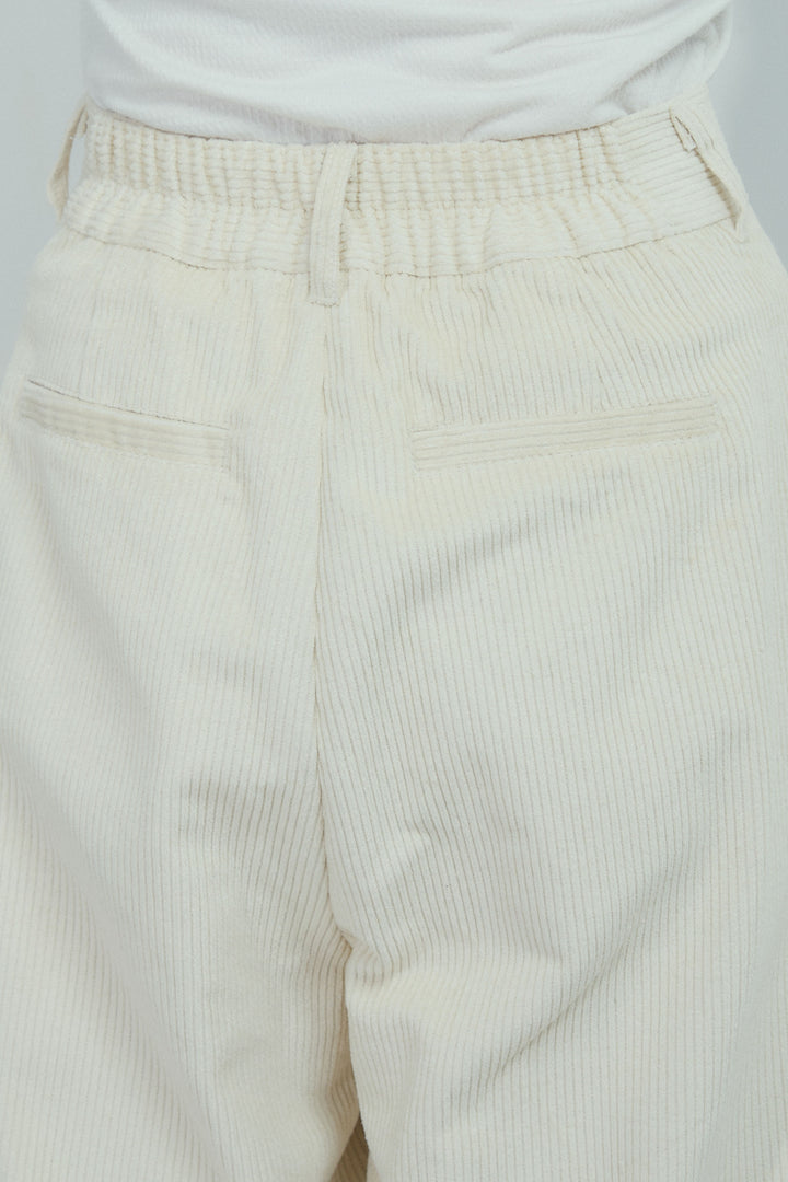 [予約]細畝コーデュロイカーブパンツ