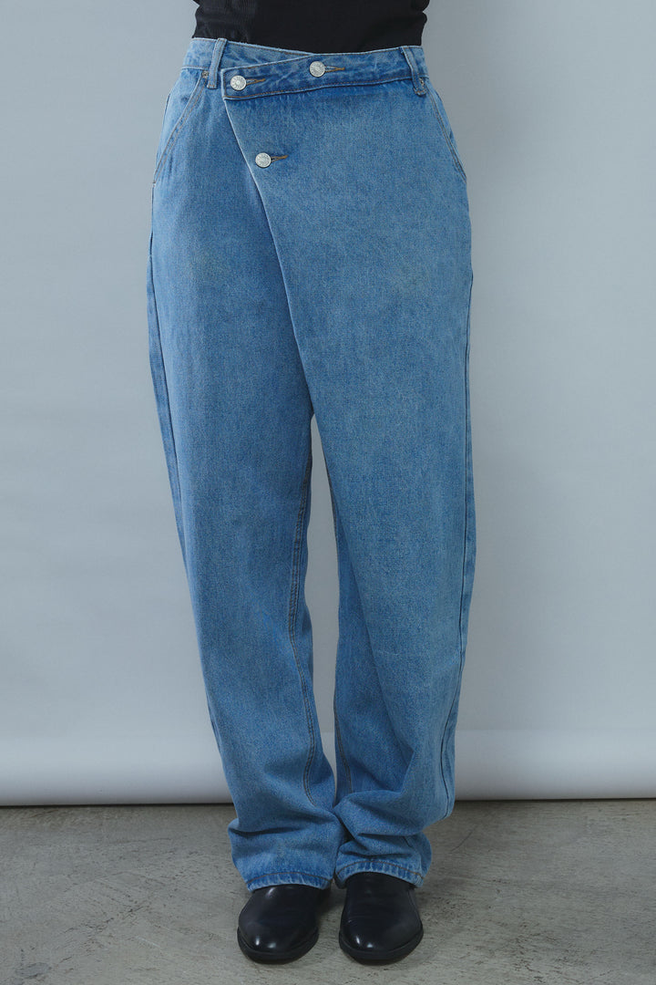 [予約]アシメウエストデニム