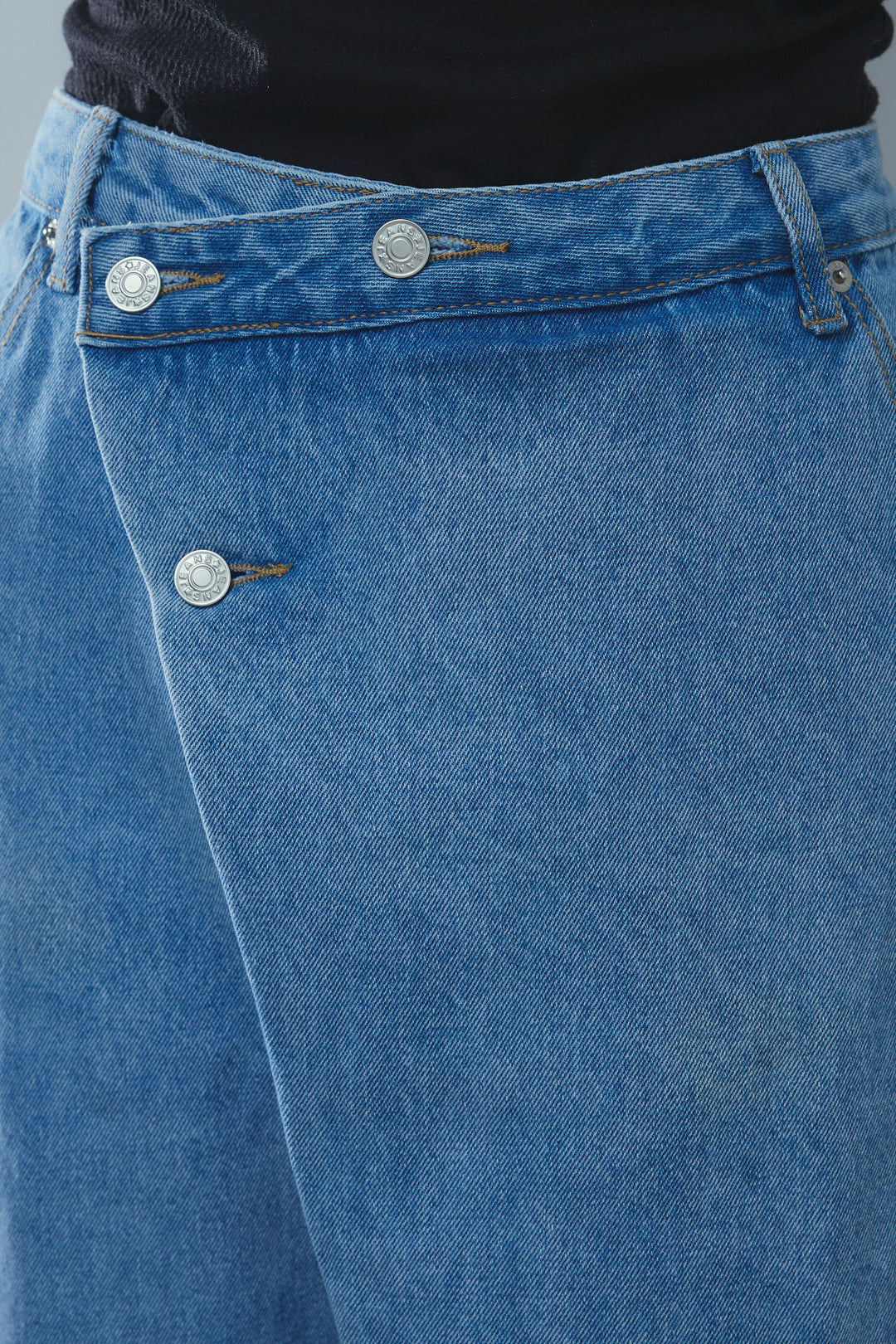 [予約/SET]ショートテディベアコート+オーバーサイズデニムシャツ+アシメウエストデニム(3set)