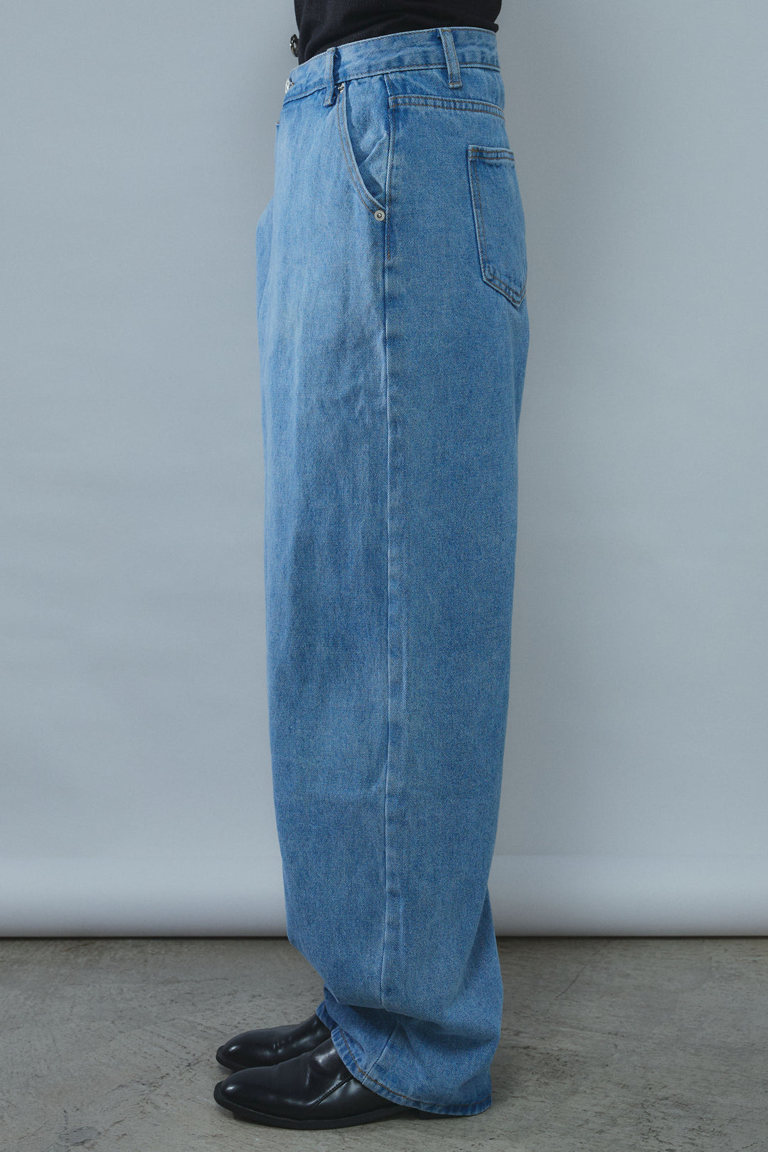 [予約/SET]ショートテディベアコート+オーバーサイズデニムシャツ+アシメウエストデニム(3set)