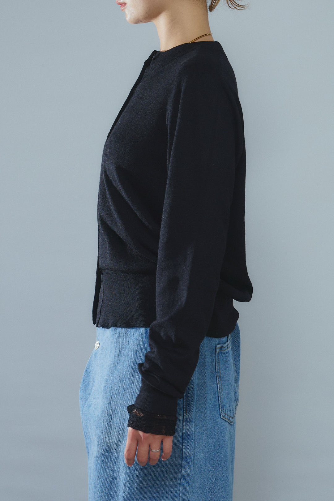 [予約]スカーフセットウール混カーデ