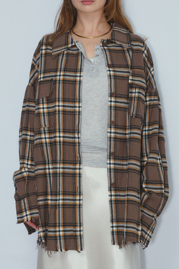 [予約]ヴィンテージライクチェックシャツJK