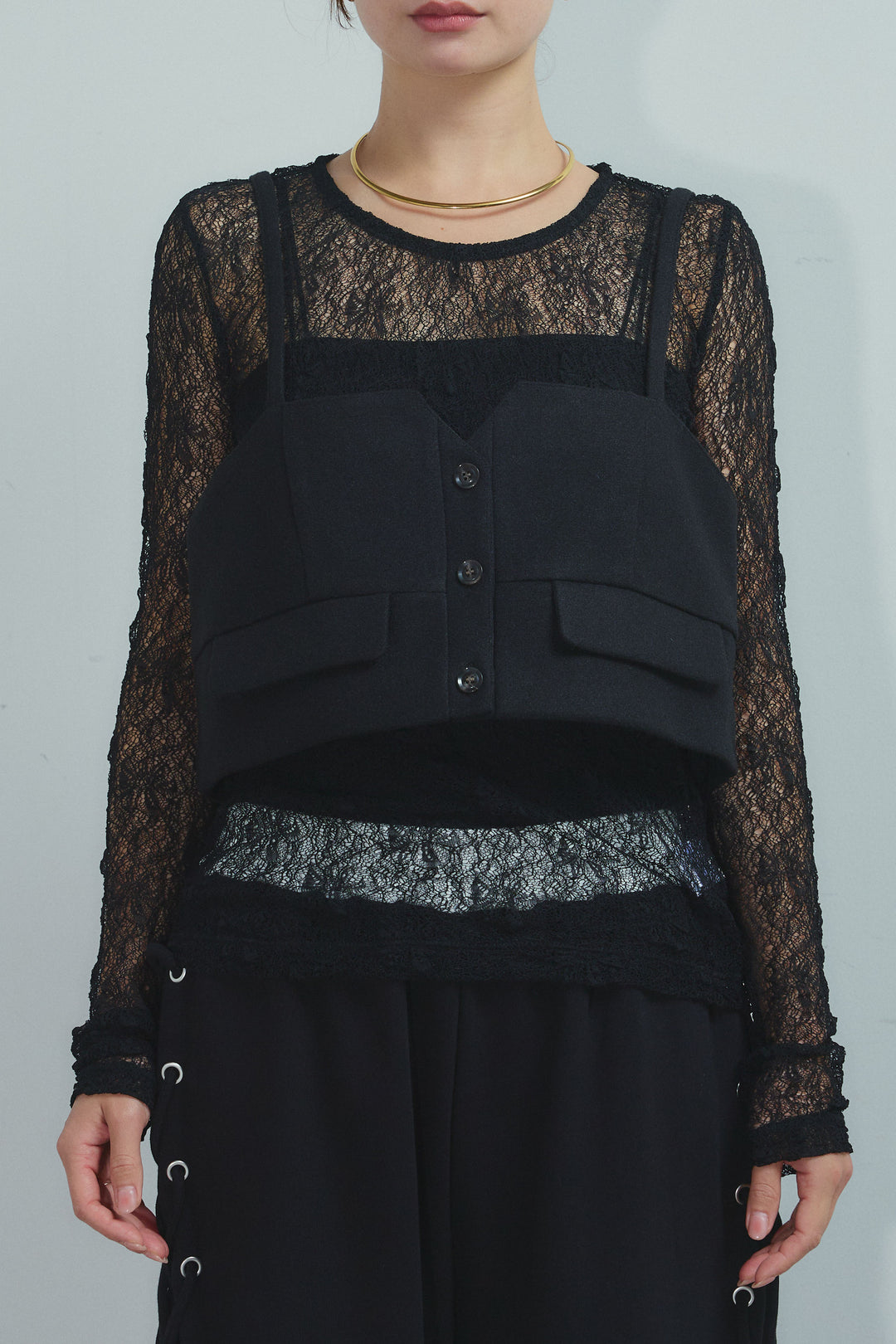 [予約]フェイクウールビスチェ