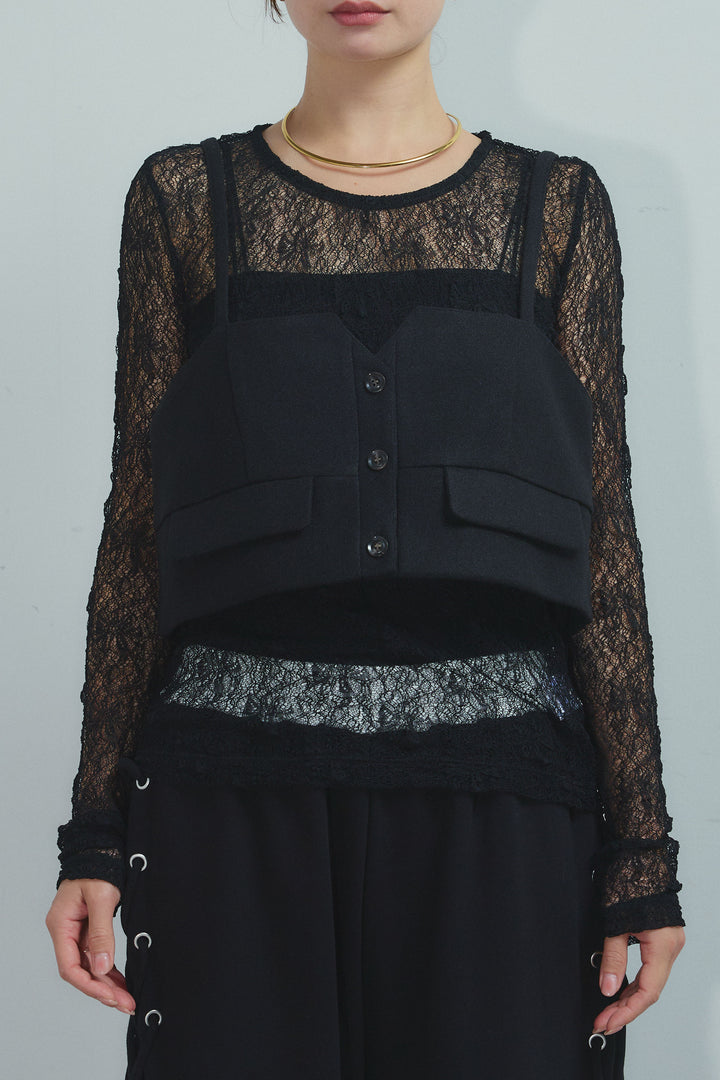 [予約]フェイクウールビスチェ