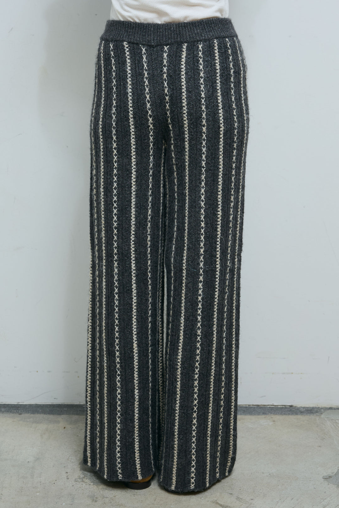 [予約/SET]細ストライプニットカーディガンSETUP