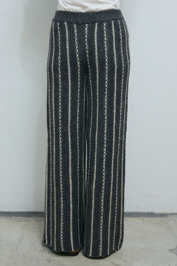 [予約/SET]細ストライプニットカーディガンSETUP