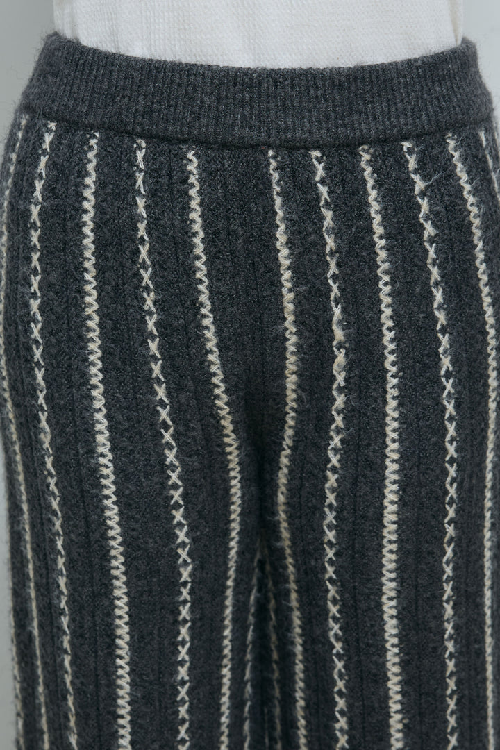 [予約/SET]細ストライプニットカーディガンSETUP